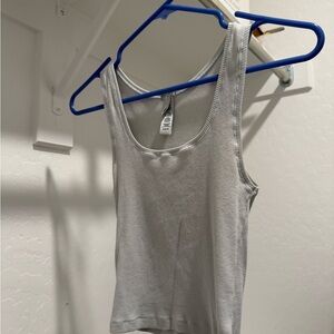 SKIMS Light Gray Tank Top